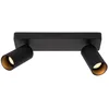 Image de LUCIDE CLUBS - Spot plafond - 2xGU10 - Noir