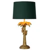Image de LUCIDE EXTRAVAGANZA COCONUT - Lampe de table - Ø 30,5 cm - 1xE27 Or Mat/Laiton/Vert