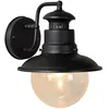 Image de LUCIDE FIGO - Applique murale Intérieur/Extérieur - Ø 21,5 cm - 1xE27 - IP44 - Noir