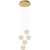 Image de LUCIDE CINTRA - Suspension - Ø 32 cm - LED Dim. - 5x4,7W 2700K - Transparent