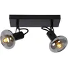 Image de LUCIDE MADEE - Spot plafond - 2xE14 - Noir