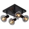 Image de LUCIDE MADEE - Spot plafond - 4xE14 - Noir