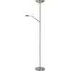 Image de LUCIDE ZENITH - Lampadaire/lampe de lecture - LED Dim. - 3000K - Chrome Dépoli