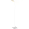 Image de LUCIDE AARON - Lampadaire/lampe de lecture - LED Dim. - CCT - 1x12W 2700K/4000K - Blanc