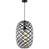 Image de LUCIDE WOLFRAM - Suspension - Ø 32 cm - 1xE27 - Noir