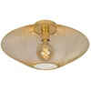 Image de LUCIDE MESH - Plafonnier - Ø 45 cm - 1xE27 - Or Mat/Laiton