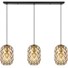 Image de LUCIDE WOLFRAM - Suspension - 3xE27 - Or Mat/Laiton