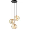 Image de LUCIDE DANZA - Suspension - Ø 50 cm - 3xE27 - Or Mat/Laiton
