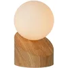 Image de LUCIDE LEN - Lampe de table - Ø 10 cm - 1xG9 - Bois clair