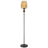 Image de LUCIDE ILONA - Lampadaire - Ø 34 cm - 1xE27 - Ambre