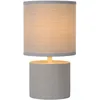Image de LUCIDE GREASBY - Lampe de table - Ø 14 cm - 1xE14 - Gris