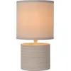 Image de LUCIDE GREASBY - Lampe de table - Ø 14 cm - 1xE14 - Crème