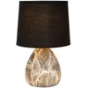 Image de LUCIDE MARMO - Lampe de table - Ø 16 cm - 1xE14 - Noir