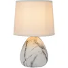 Image de LUCIDE MARMO - Lampe de table - Ø 16 cm - 1xE14 - Blanc
