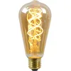 Image de LUCIDE ST64 - Ampoule filament - Ø 6,4 cm - LED Dim. - E27-1x4,9W 2200K - Ambre