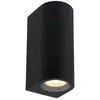 Image de LUCIDE ZARO - Spot mural/Applique mural Intérieur/Extérieur - 2xGU10 - IP44 - Noir
