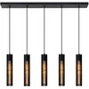 Image de LUCIDE LIONEL - Suspension - 5xE27 - Noir