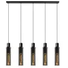 Image de LUCIDE ORLANDO - Suspension - 5xE27 - Fumé