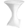 Image de Perel Standing table cover Housse de table de bar blanc FP200