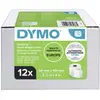 Image de DYMO Rouleau détiquettes pack bundle 13186 S0722420 101 x 54 mm papier blanc 2640 pc(s) fixation permanente Etiquette dexpédition, Etiquette porte-noms