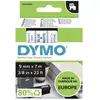 Image de DYMO S0720690 Ruban détiquetage polyester Couleur de ruban: blanc Couleur de police: bleu 9 mm 7 m
