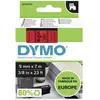 Image de DYMO 40917 Ruban détiquetage polyester Couleur de ruban: rouge Couleur de police: noir 9 mm 7 m
