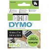 Image de DYMO 43613 Ruban détiquetage polyester Couleur de ruban: blanc Couleur de police: noir 6 mm 7 m