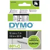 Image de DYMO 45010 Ruban détiquetage polyester Couleur de ruban: transparent Couleur de police: noir 12 mm 7 m