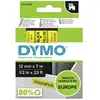 Image de DYMO 45018 Ruban détiquetage polyester Couleur de ruban: jaune Couleur de police: noir 12 mm 7 m