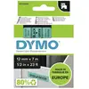 Image de DYMO 45019 Ruban détiquetage polyester Couleur de ruban: vert Couleur de police: noir 12 mm 7 m
