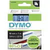 Image de DYMO 45806 Ruban détiquetage polyester Couleur de ruban: bleu Couleur de police: noir 19 mm 7 m