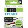Image de DYMO 45811 Ruban détiquetage Couleur de ruban: noir Couleur de police: blanc 19 mm 7 m