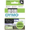 Image de Etiquette DYMO D1 53710 Couleur de ruban: transparent Couleur de police:noir 24 mm 7 m