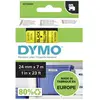Image de Etiquette DYMO D1 53718 polyester Couleur de ruban: jaune Couleur de police:noir 24 mm 7 m