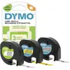 Image de DYMO S0721800 Etiquette jeu de 3 Couleur de ruban: hyper-jaune, argent, blanc Couleur de police: noir 12 mm 4 m S0721800