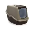 Image de bac litiere pour Chat - Savic Nestor - Brun - avec Capot - façade Rabattable - Filtre à Charbon - Design Moderne - 56x39x38,5 cm