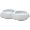 Image de Savic Mangeoire Delice Double Marble 2X 0,2L-Ø15cm