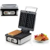 Image de DOMO DO9047W Gaufrier - Appareil à gaufres - Gaufres rectangulaires 4x7-1400W - Inox