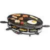 Image de DOMO DO9038G Appareil à raclette fonction grill, revêtement anti-adhésif, voyant lumineux, 8 poêlons noir