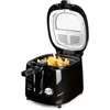 Image de DOMO DO461FR Friteuse - 2,5 L - Voyant lumineux - Friteuse à huile avec  Cool touch’ - Thermostat réglable - 1800 W - Noir
