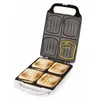 Image de DOMO DO9064C Croque Famille XXL pour 4 grands croques - 1800W - Revêtement antiadhésif - Voyants lumineux - Blanc