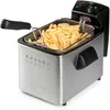 Image de DOMO DO465FR Friteuse à huile   4L   3000W   Sans PFAS   Hublot et filtre anti-odeurs   Zone froide   Friteuse familiale en acier inoxydable
