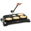 Image de DOMO DO8709P Pancake Maker - 6 mini pancakes ou crêpes - Ø11,5 cm - Inclus louche doseuse - Noir