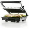 Image de DOMO DO9135G Gril viande et panini   Acier inoxydable   Idéal pour griller paninis, toasts, viande, poisson et légumes   Revêtement antiadhésif en téflon   2000 W