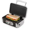 Image de DOMO DO9136C Snackmaker 3-en-1 Croque-Monsieur, Gaufrier et Gril - Revêtement antiadhésif - Acier inoxydable/Noir