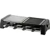 Image de DOMO DO9190G Barbecue revêtement anti-adhésif, voyant lumineux, 8 poêlons, fonction grill, avec pierrade, avec réglage manuel de la température noir, gris