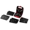 Image de Gaufrier multifonctions 5 plaques 750 W Snack Party rouge Domo