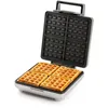 Image de DOMO DO9250W Gaufrier Électrique 1600 W   Appareil à Gaufres pour 4 Gaufres Carrées Belges   Revêtement Antiadhésif   Gaufrier DOMO avec Indicateur Lumineux et Poignée Cool Touch