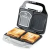 Image de DOMO DO9267C XL Appareil à croque-monsieur   Surface de cuisson 50% plus grande   Appareil à sandwich - Argent