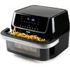 Image de DOMO DO544FR Family Edition Airfryer - 10L avec Séparateur   Friteuse à Air Chaud Family Edition   Friteuse non Huile - 1800W   Double Zone Flexible   Fenêtre de Cuisson   Sans PFAS   1800 W   Noir